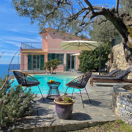Casaviva - Ampio Trilocale Vista Mare Con Piscina - Pieve Alta Leilighet Pieve Ligure Eksteriør bilde