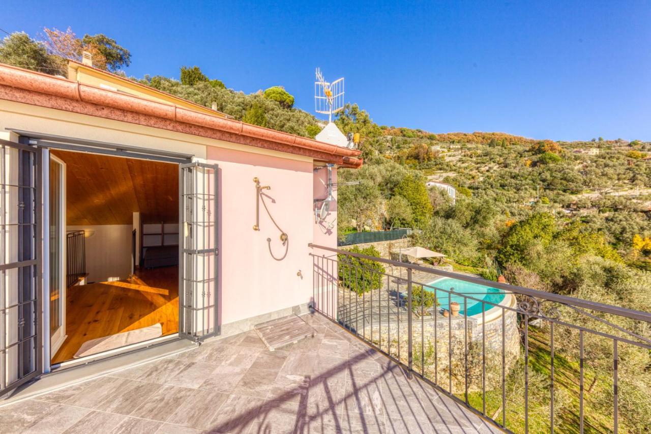 Casaviva - Ampio Trilocale Vista Mare Con Piscina - Pieve Alta Leilighet Pieve Ligure Eksteriør bilde