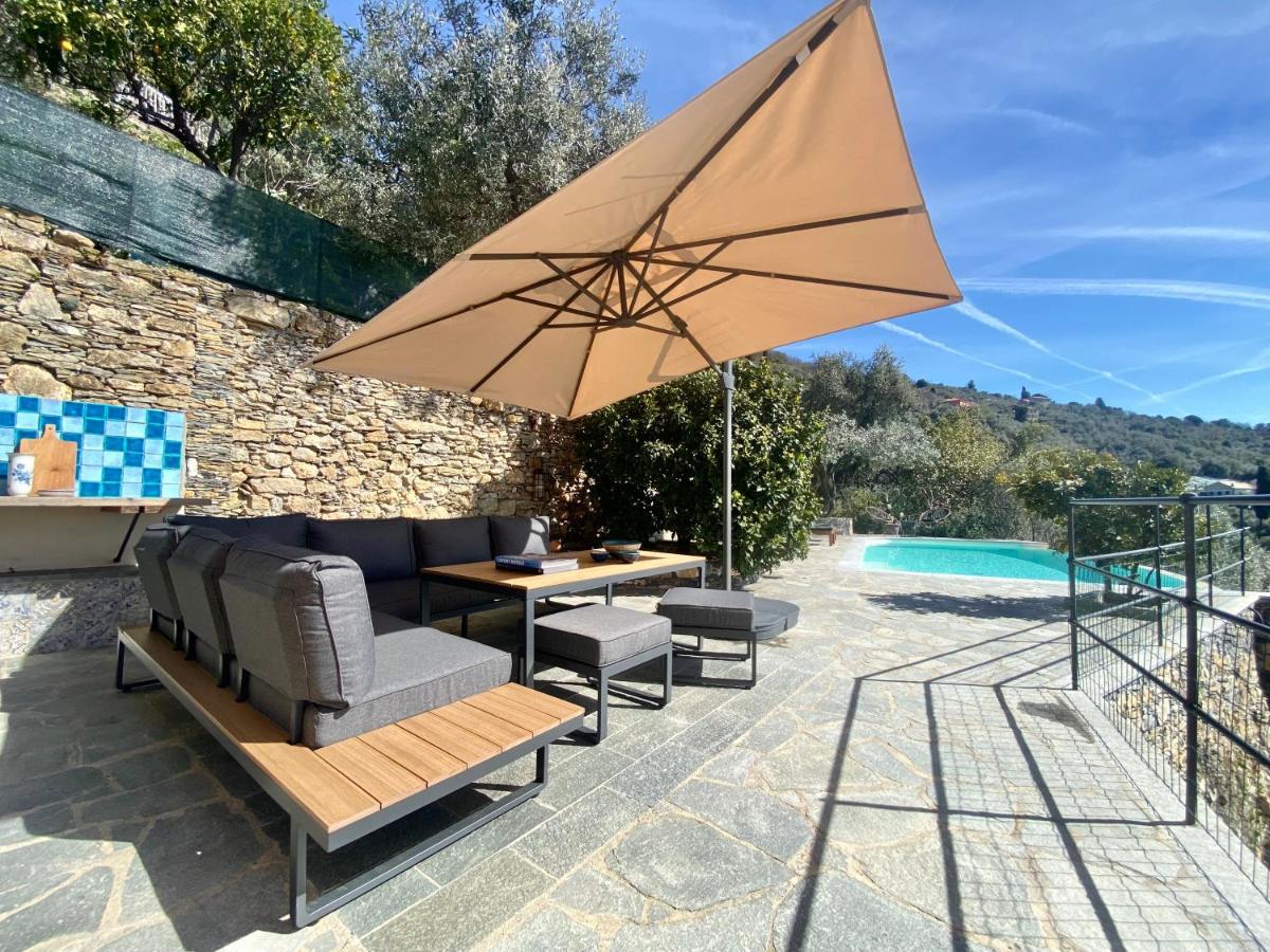 Casaviva - Ampio Trilocale Vista Mare Con Piscina - Pieve Alta Leilighet Pieve Ligure Eksteriør bilde