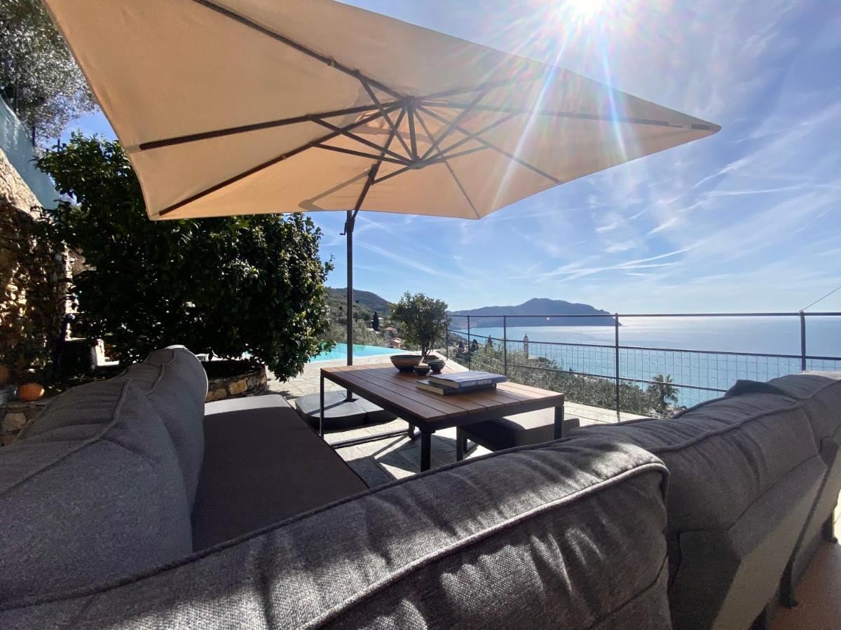 Casaviva - Ampio Trilocale Vista Mare Con Piscina - Pieve Alta Leilighet Pieve Ligure Eksteriør bilde