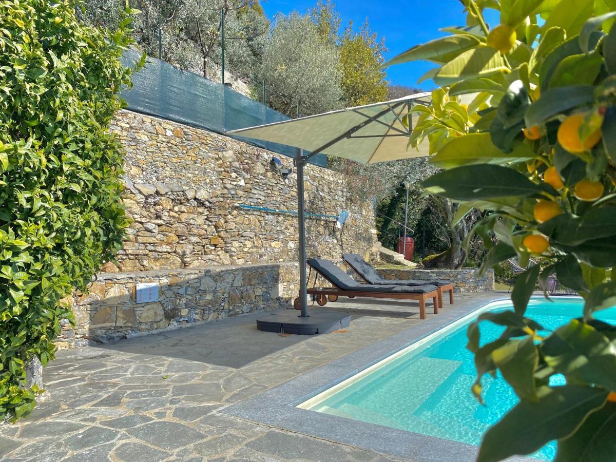 Casaviva - Ampio Trilocale Vista Mare Con Piscina - Pieve Alta Leilighet Pieve Ligure Eksteriør bilde